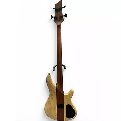 Used Schecter Guitar Research CB4 See thru black Electric Bass Guitar See thru black