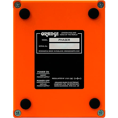 Orange Amplifiers Phaser Effects Pedal Orange