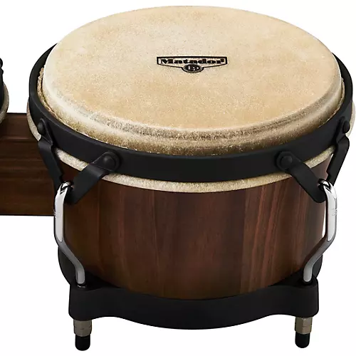 LP Matador Pine Whiskey Barrel Bongos, with Black Hardware