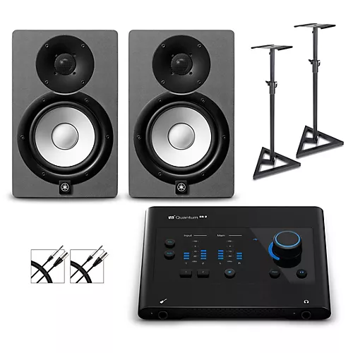 PreSonus Quantum ES4 Audio Interface with Yamaha HS Series Studio Monitor Pair (Cables & Stands Included) HS8