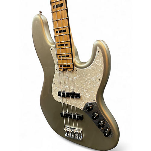 Used 2018 Fender American Elite Jazz Bass CHAMPAGNE Electric Bass Guitar CHAMPAGNE