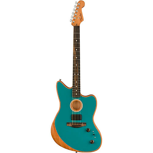 Fender American Acoustasonic Jazzmaster Acoustic-Electric Guitar Tungsten