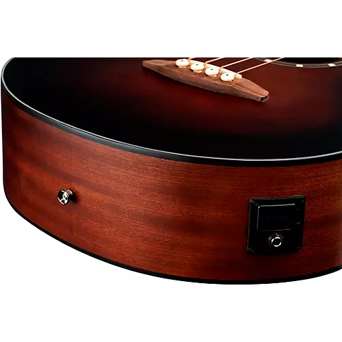 Ortega D7CE 4-String Acoustic Electric Cutaway Bass Guitar Natural