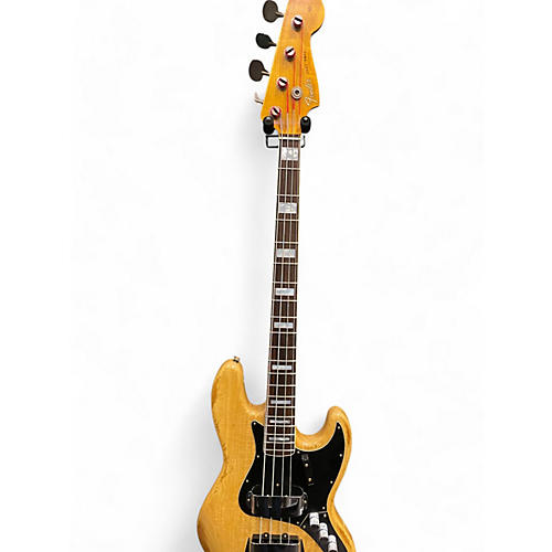 Used Fender CUSTOM JAZZ BASS LIMITED Natural Electric Bass Guitar Natural