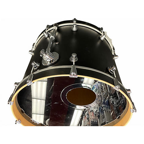 Used DW 3 Piece Design Series Satin Black Drum Kit Satin Black