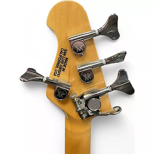 Used Ernie Ball Music Man 25th Anniversary Reflex Bass 4 HH Venetian Red Burst Electric Bass Guitar Venetian Red Burst