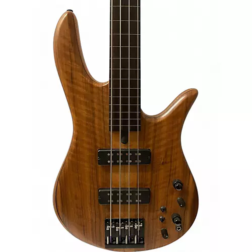 Used 2020s Fodera fRETLESS MONARCH 4 STRING CLEAR SATIN Electric Bass Guitar CLEAR SATIN