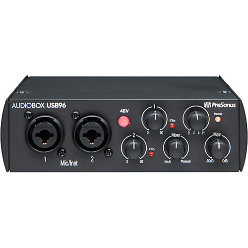 PreSonus AudioBox USB 96 25th Anniversary Edition Audio Interface With Studio One Artist 6 Software Black