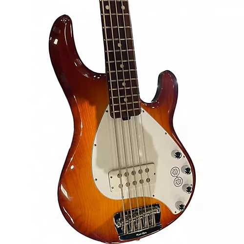 Used Ernie Ball Music Man Stingray 5 H Sienna Sunburst Electric Bass Guitar Sienna Sunburst