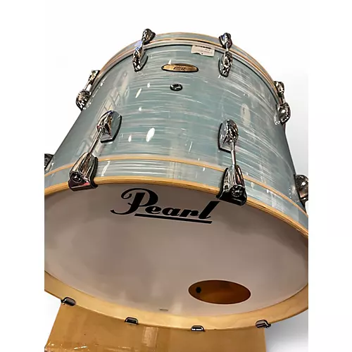 Used Pearl 5 Piece SESSION studio select ice blue oyster Drum Kit ice blue oyster
