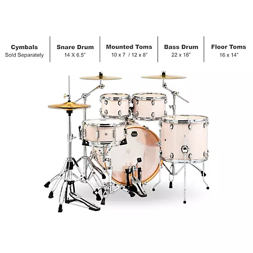 Open-Box Mapex Mars Series 5-Piece Rock Shell Pack With 22