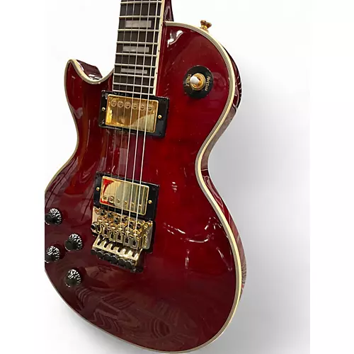 Used 2023 Epiphone Alex Lifeson Les Paul Custom Axcess Left-Handed  Ruby quilt maple veneer Electric Guitar Ruby quilt maple veneer