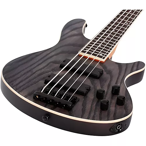 Schecter Guitar Research C-5 Standard 5-String Electric Bass Guitar Tobacco Burl