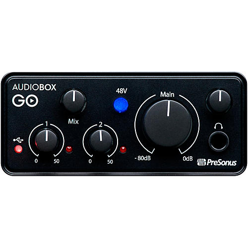 PreSonus AudioBox GO Mobile 2x2 USB Audio Interface With Studio One Artist 6 Software