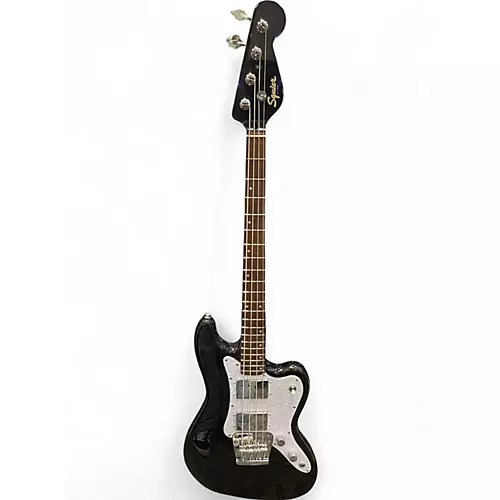 Used 2024 Squier PARANORMAL RASCAL Metallic Black Electric Bass Guitar Metallic Black