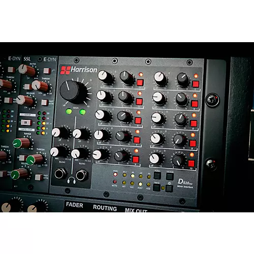 Harrison D510r 10-Slot 500 Series Rack System with Dante Interface Card & Analog Mixer Module