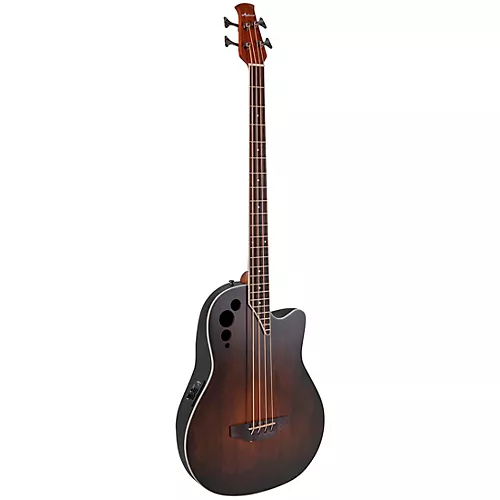 Applause AEB4-7S Traditional Series Mid-Depth Acoustic-Electric Bass Guitar Honey Burst