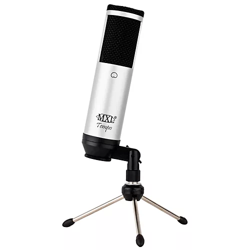 MXL Tempo USB Mic With Headphone Jack Silver/Black Grill