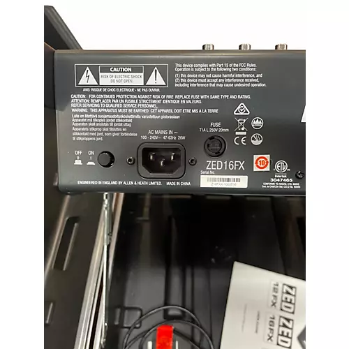 Used Allen & Heath ZED16FX Unpowered Mixer