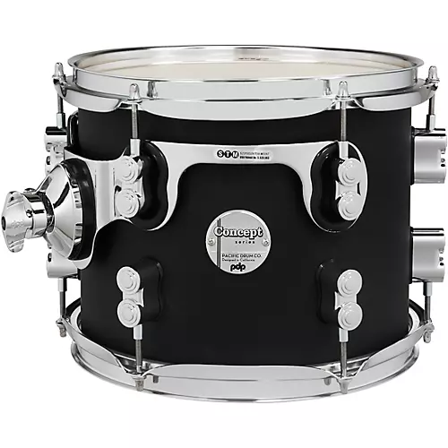 PDP by DW Concept Maple Rack Tom with Chrome Hardware 8 x 7 in. Twisted Ivory
