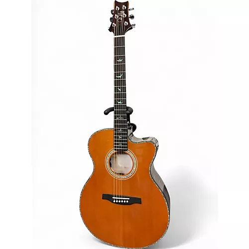 Used 2020 PRS ANGELUS A50E NATURAL TOP FLAMED CHARCOAL BACK Acoustic Electric Guitar NATURAL TOP FLAMED CHARCOAL BACK