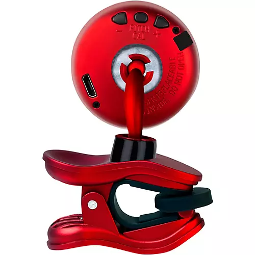 Snark Red Silver All-Instrument Rechargeable Clip-On Tuner