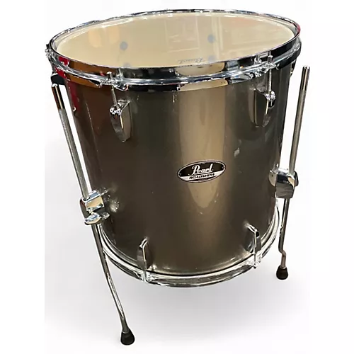 Used Pearl 5 Piece ROADSHOW Silver Drum Kit Silver