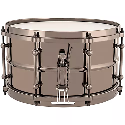 Ludwig Universal Series Black Brass Snare Drum with Black Nickel Die-Cast Hoops 14 x 6.5 in.