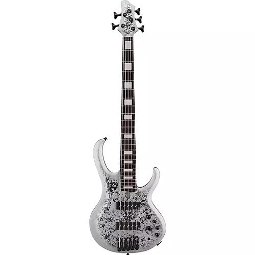 Ibanez BTB25TH5 5-String Electric Bass Guitar Silver Blizzard Matte