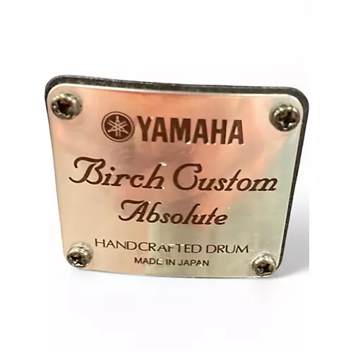Used Yamaha 3 Piece Absolute Birch Custom black sparkle Drum Kit black sparkle