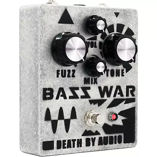 Death By Audio Bass War Fuzz/Distortion/Bass Effects Pedal Silver
