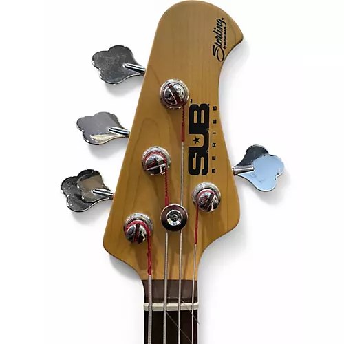 Used Sterling by Music Man Sub 4 Black Electric Bass Guitar Black
