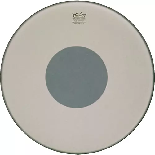 Remo Controlled Sound Smooth White with Black Dot Bass Drum 22 in.
