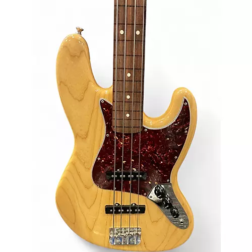 Used Fender FSR Deluxe Jazz Bass Natural Electric Bass Guitar Natural