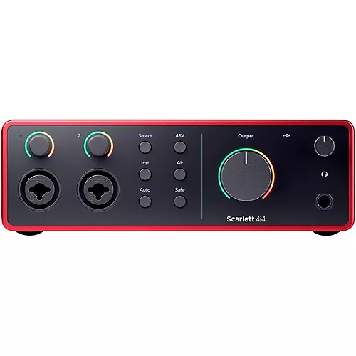 Focusrite Scarlett 4i4 Gen 4 With Yamaha HS Studio Monitor Pair & HS8S Subwoofer Bundle (Stands & Cables Included) HS8 SG
