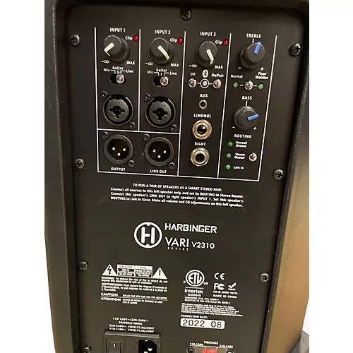 Used 2022 Harbinger VARI V2310 Powered Speaker