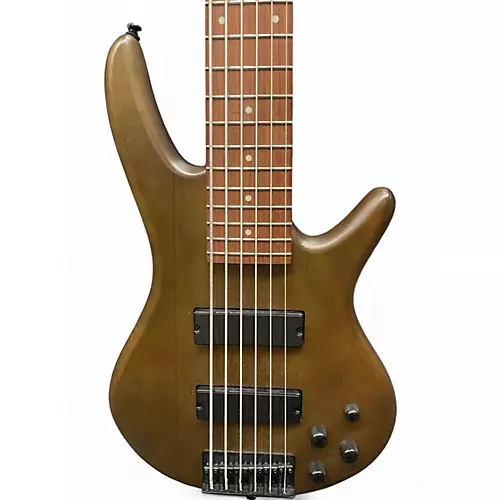 Used Ibanez GSR206 6 String Brown Electric Bass Guitar Brown