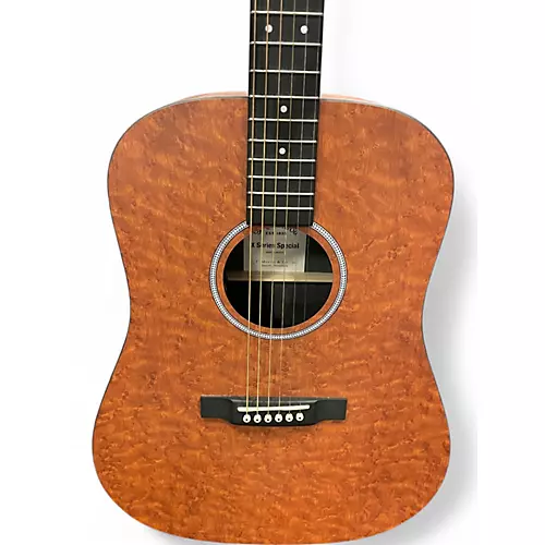 Used Martin Birdseye HPL X Series Dreadnought Cognac Acoustic Electric Guitar Cognac