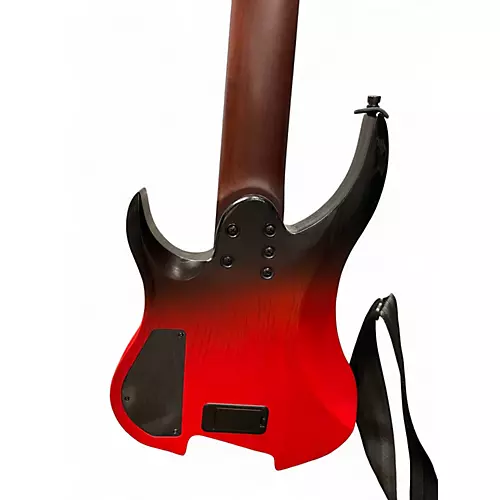 Used Legator Ghost Performance 8 Multi Scale Red to Black Fade Solid Body Electric Guitar Red to Black Fade