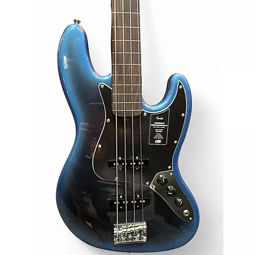 Used Fender American Professional II Jazz Bass DARK NIGHT Electric Bass Guitar DARK NIGHT