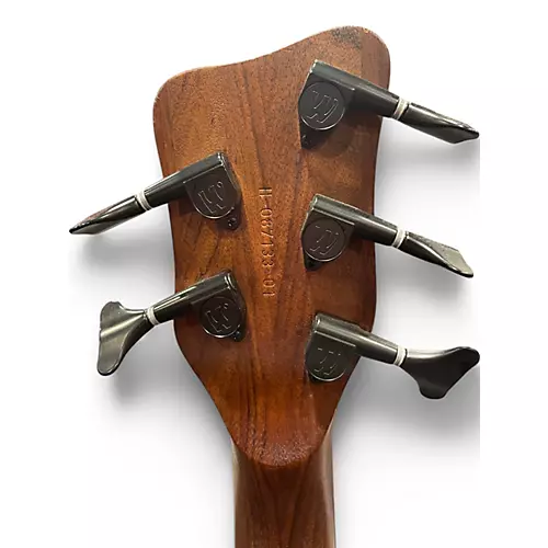 Used Warwick Corvette Double Buck 5 String Trans Blue Electric Bass Guitar Trans Blue