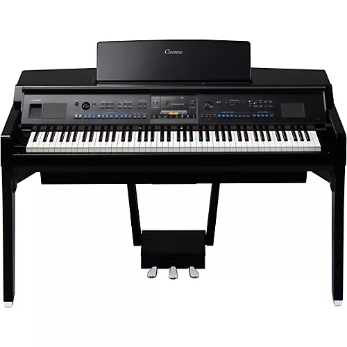 Yamaha Clavinova CVP-909 Digital Piano With Counterweight Keyboard and Bench Matte Black