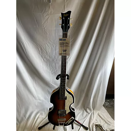 Used Hohner B Bass VI Natural Electric Bass Guitar Natural