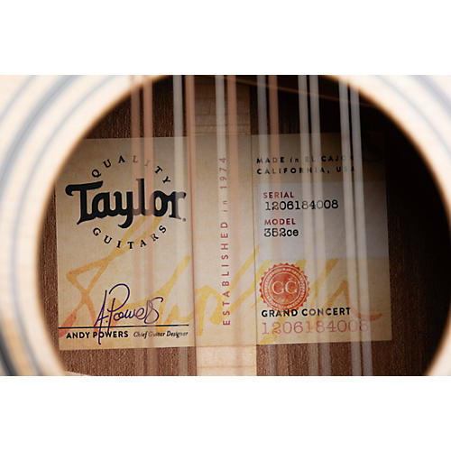Taylor 352ce 12-Fret 12-String Grand Concert Acoustic-Electric Guitar Natural