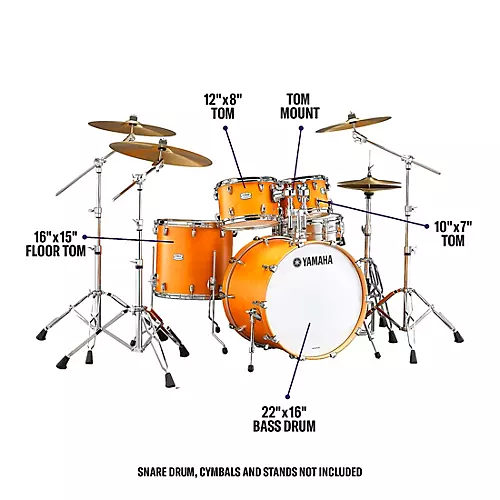 Yamaha Tour Custom Maple 4-Piece Shell Pack With 22