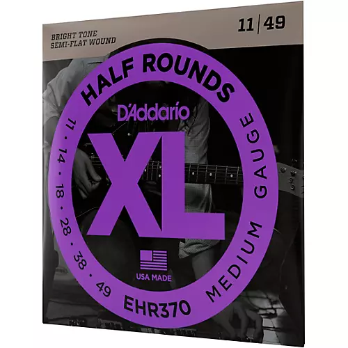 D'Addario EHR370 Guitar Strings Half Rounds Medium