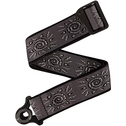 D'Addario Auto Lock Vintage Planet Waves Suns Guitar Strap Gray