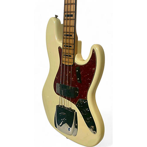 Used Fender custom shop 1968 jazz bass Olympic White Electric Bass Guitar Olympic White