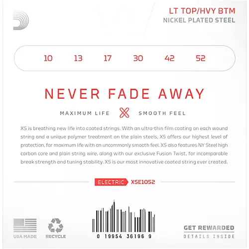 D'Addario XS Nickel Electric Guitar Strings 11 - 56