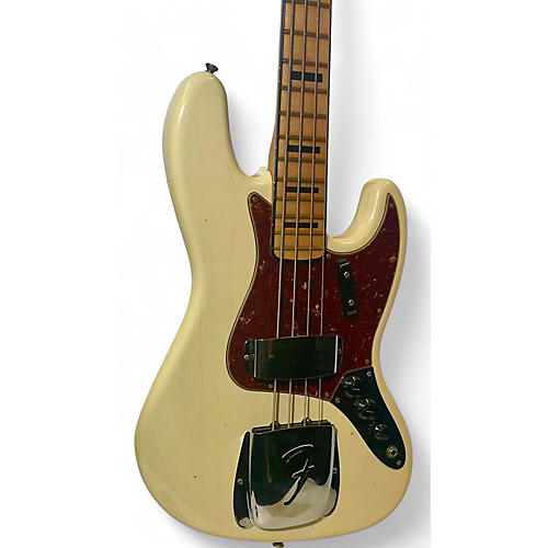Used Fender custom shop 1968 jazz bass Olympic White Electric Bass Guitar Olympic White